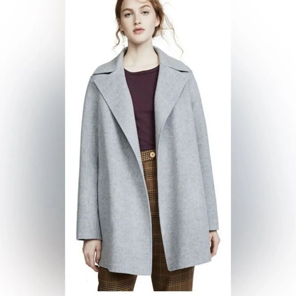 NWOT Theory Sileena Winsome Wool Cashmere Open Front Shawl Coat size S